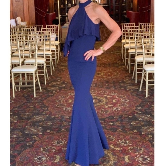 JAY GODFREY • Navy Franklin Gown Dress - Picture 7 of 9
